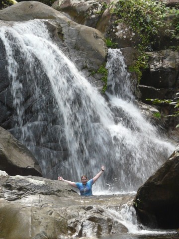 Sara in upper pool